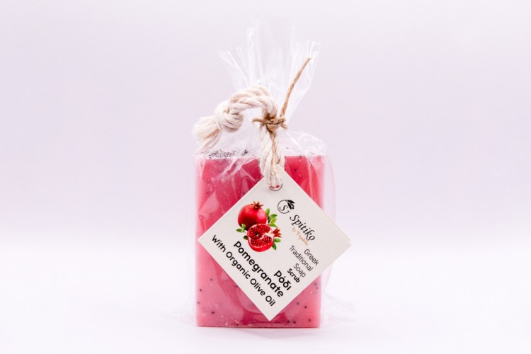 Σαπούνι με Ρόδι & Οργανικό Ελαιόλαδο