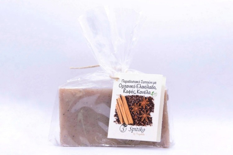 Σαπούνι με Καφέ, Κανέλα & Οργανικό Ελαιόλαδο
