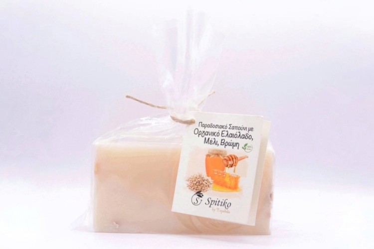 Σαπούνι με Μέλι, Βρώμη & Οργανικό Ελαιόλαδο