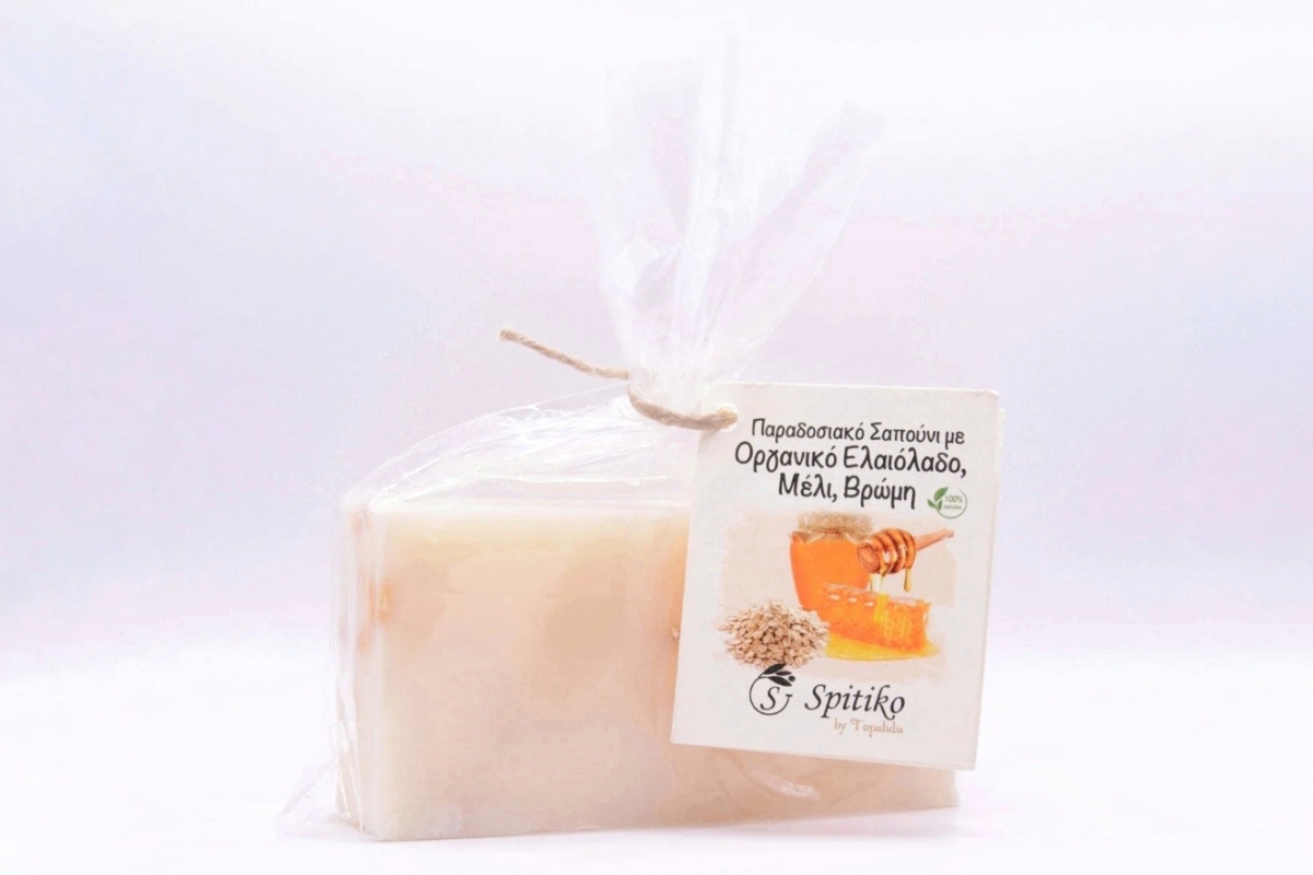 Σαπούνι με Μέλι, Βρώμη & Οργανικό Ελαιόλαδο