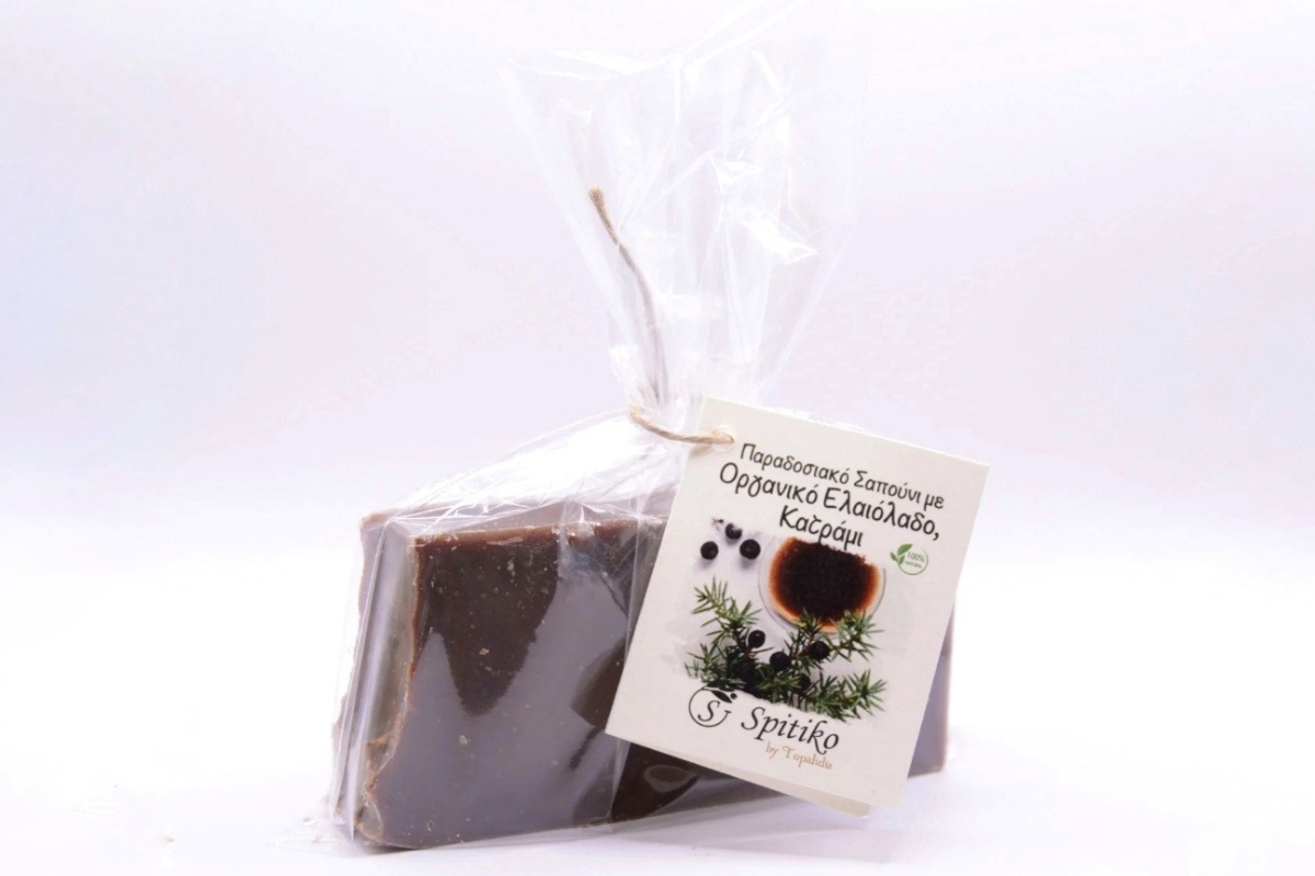 Σαπούνι με Κατράμι & Οργανικό Ελαιόλαδο