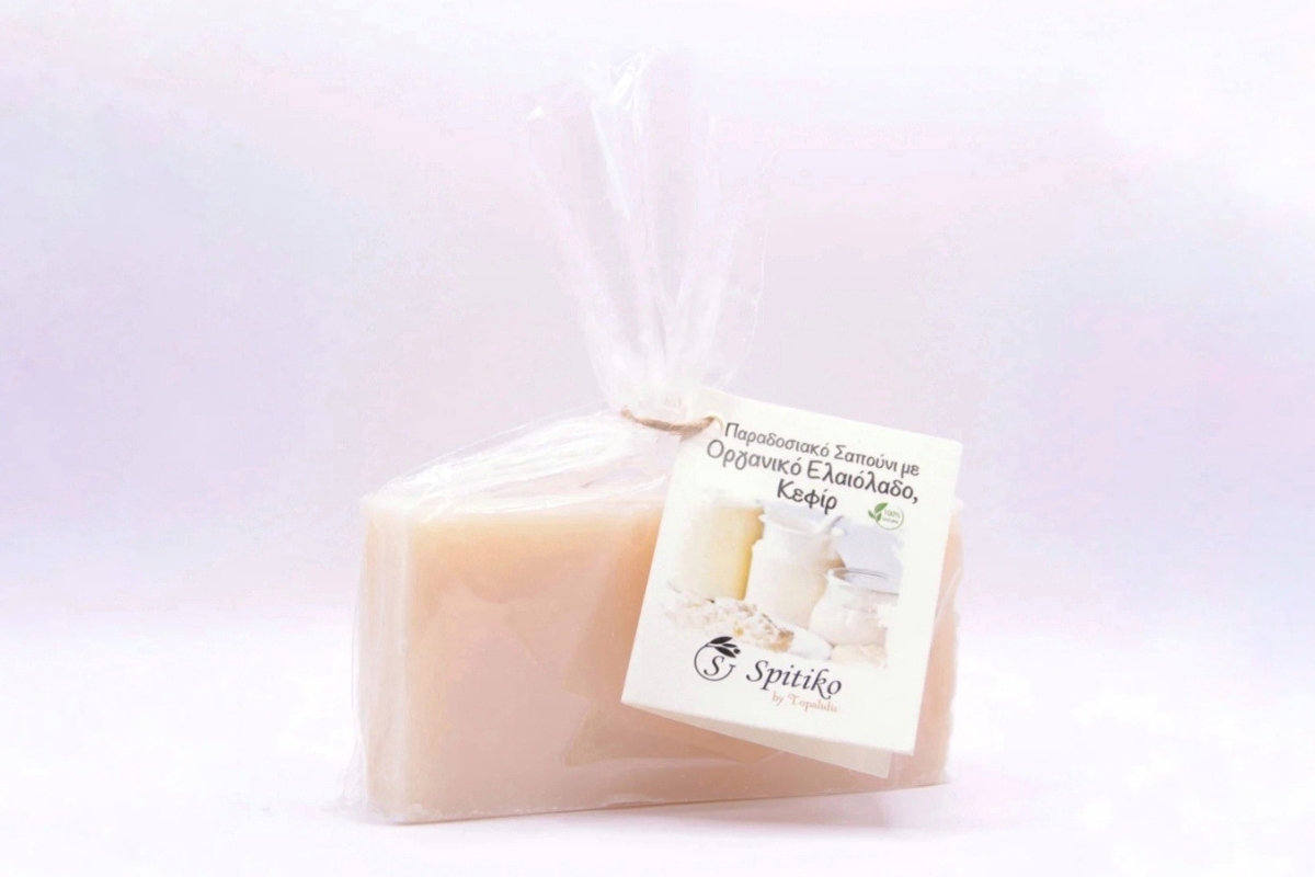 Σαπούνι με Κεφίρ, Πρωτεΐνες Μεταξιού & Οργανικό Ελαιόλαδο