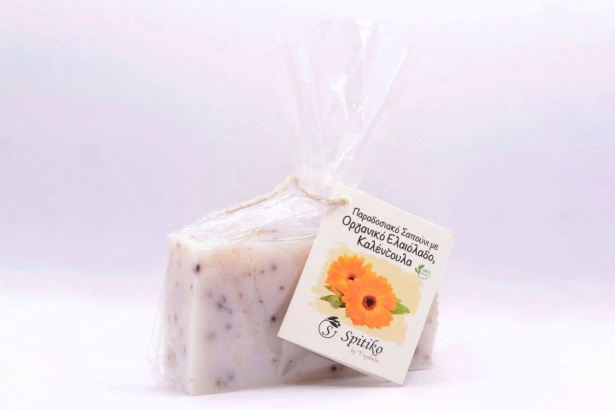 Σαπούνι με Καλέντουλα, Αλκάννα & Οργανικό Ελαιόλαδο