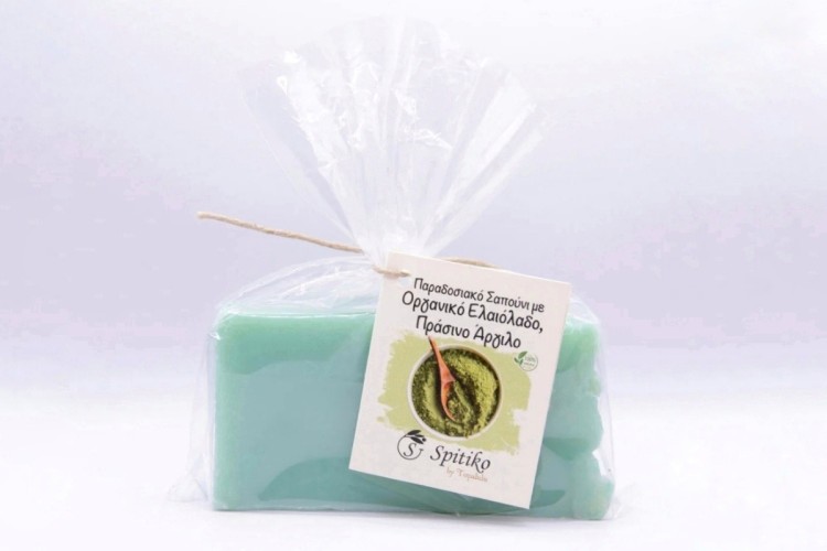 Σαπούνι με Πράσινος Άργιλος & Οργανικό Ελαιόλαδο